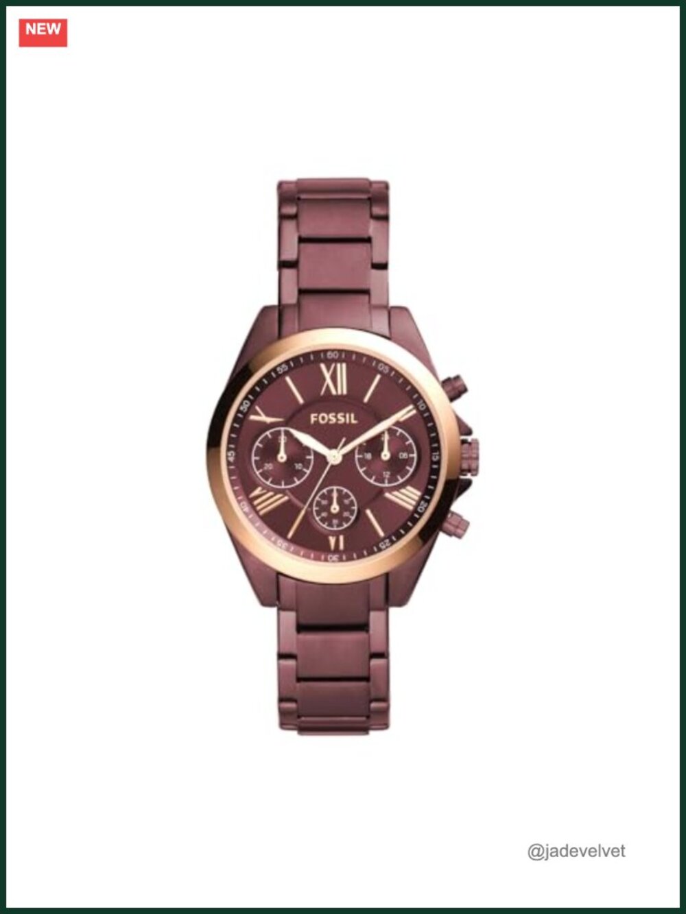 Modern Courier Stainless Steel Chronograph Dress Quartz Watch